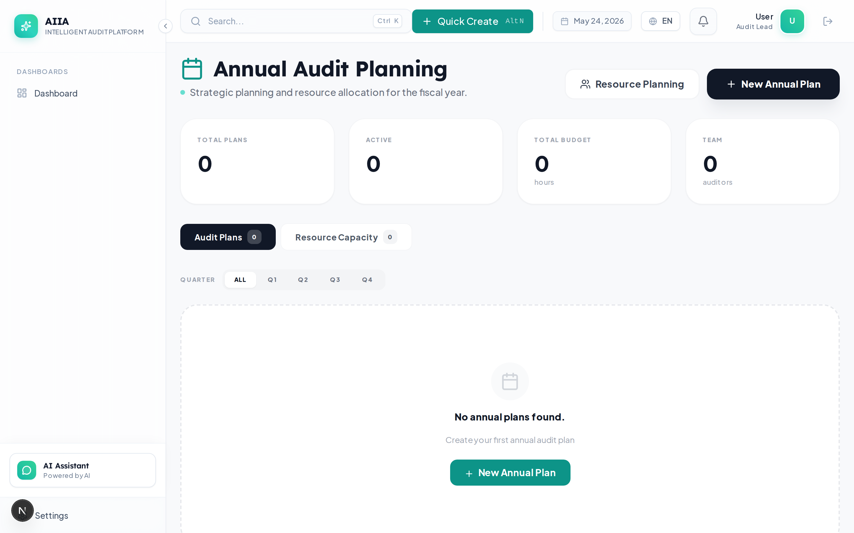 Planning list view